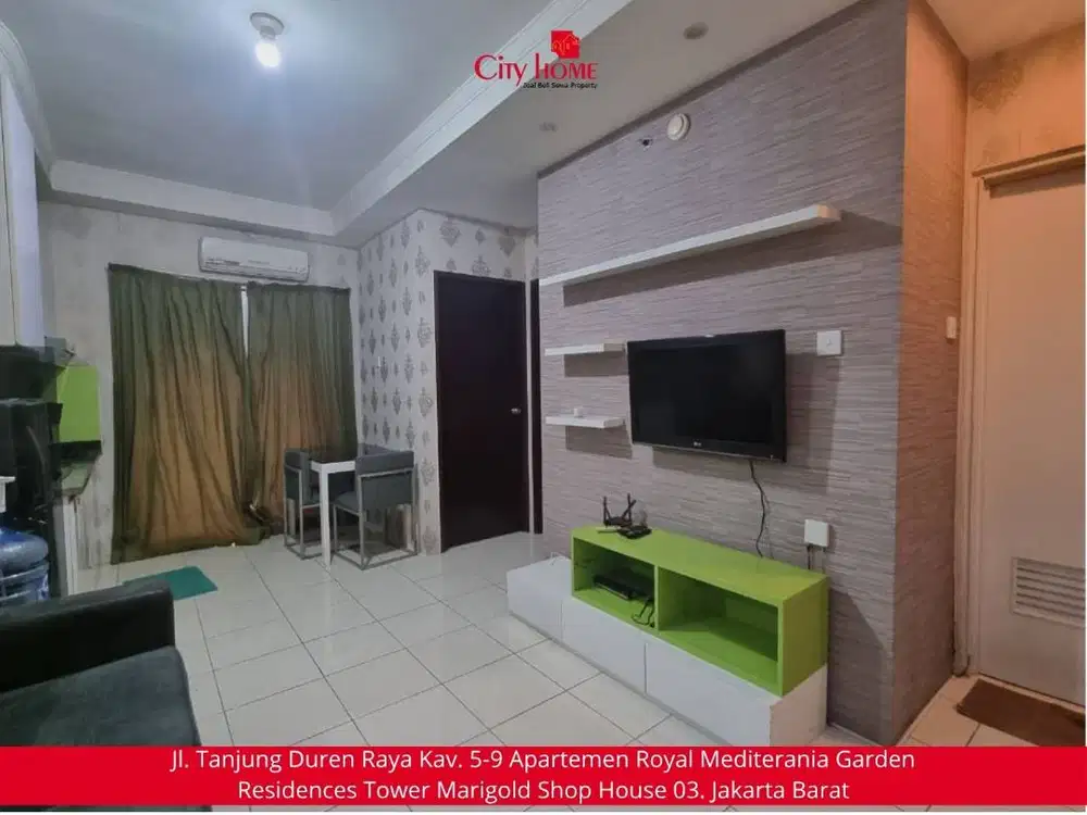 SEWA MURAH! Apartemen 2BR Full Furnished Mediterania Garden 2