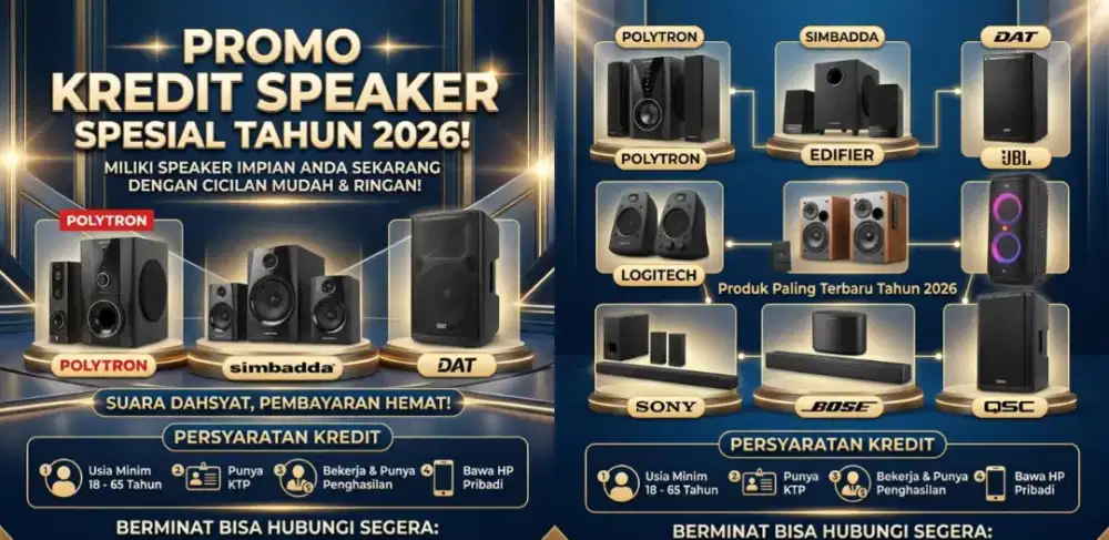 Promo Kredit speaker Aktif / Sound  by indodana finance
