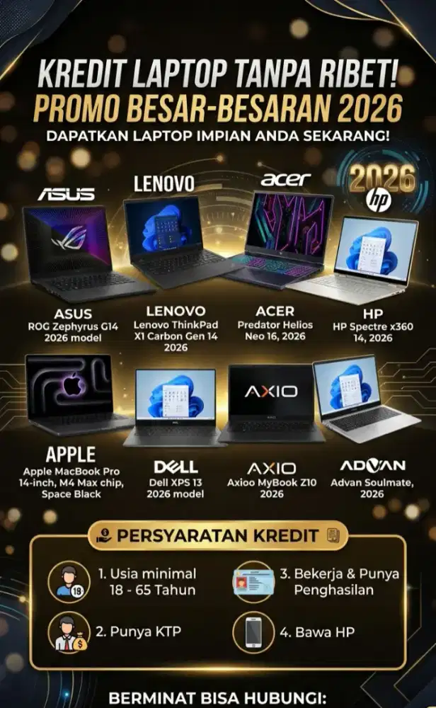 Promo kredit macbook / Laptop by indodana finance
