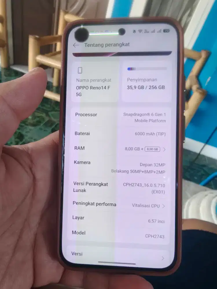 Oppo reno 14f 8+8/256 LCD tompel