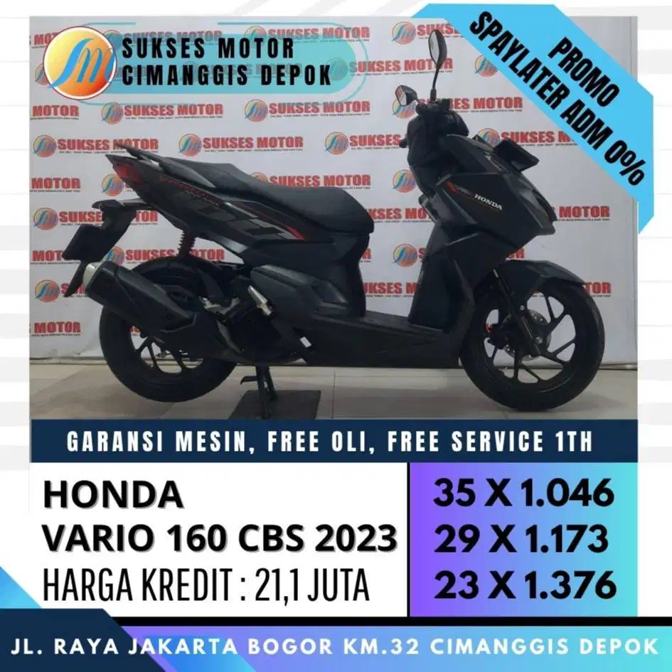 NEW VARIO 160 CBS 2023 CASH KREDIT CICILAN RINGAN [SUKSES MOTOR]