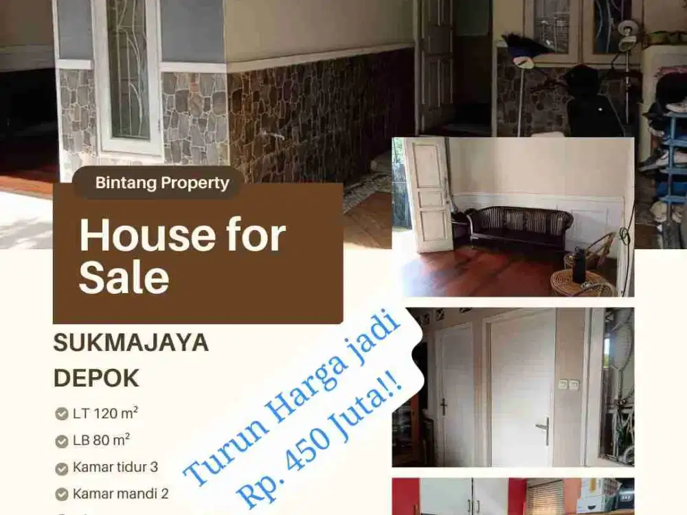 rumah murah di Depok dekat dengan toll dan mall dan stasiun