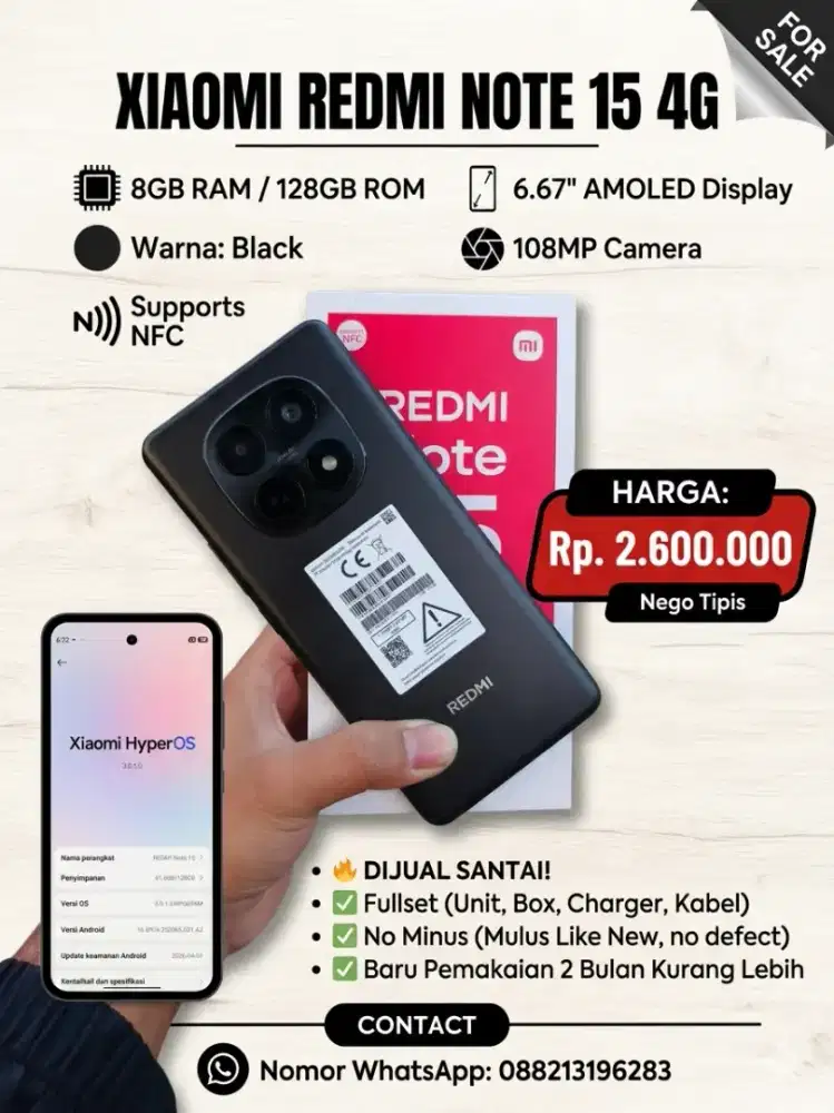 Redmi Note 15 8/128 Black Edition