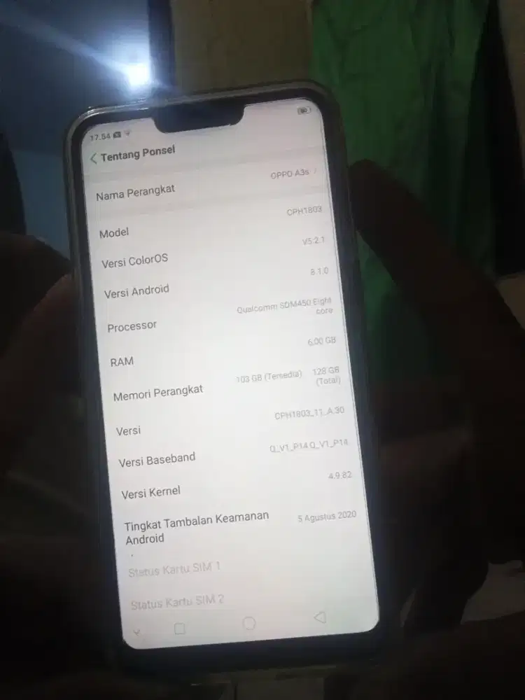 Jual HP oppo baru 5 bulan