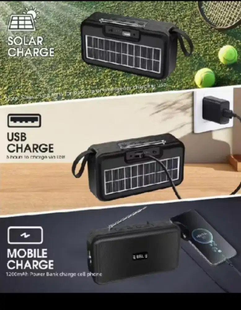 Speaker BT radio senter power bank