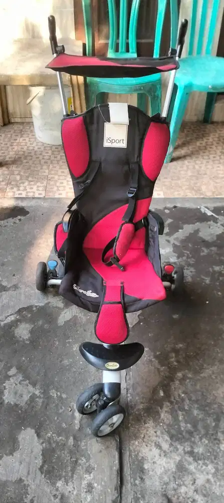 Strollers Cocolatte Isport Merah hitam