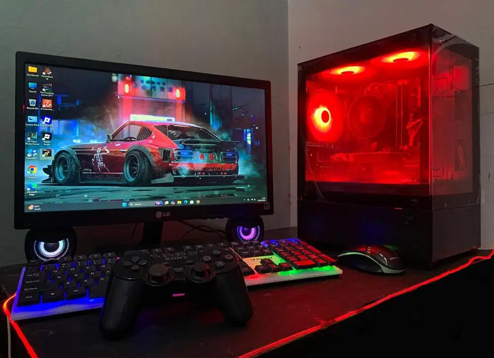 komputer pc gaming dan editing fullset