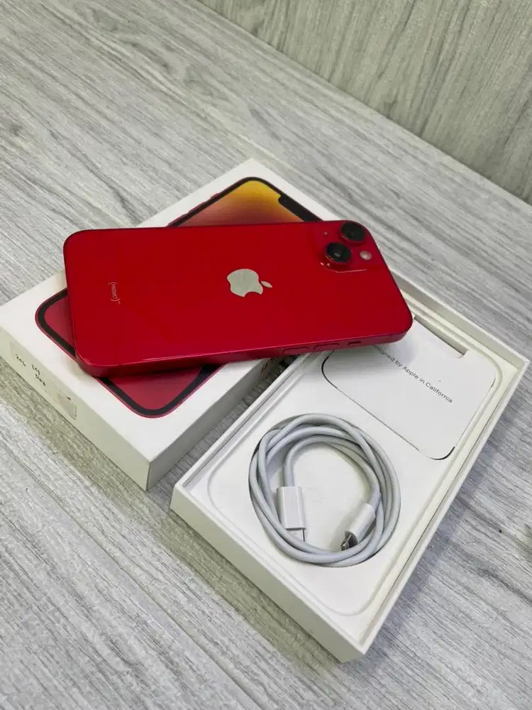 Iphone 14 256 Red Second Resmi Ibox