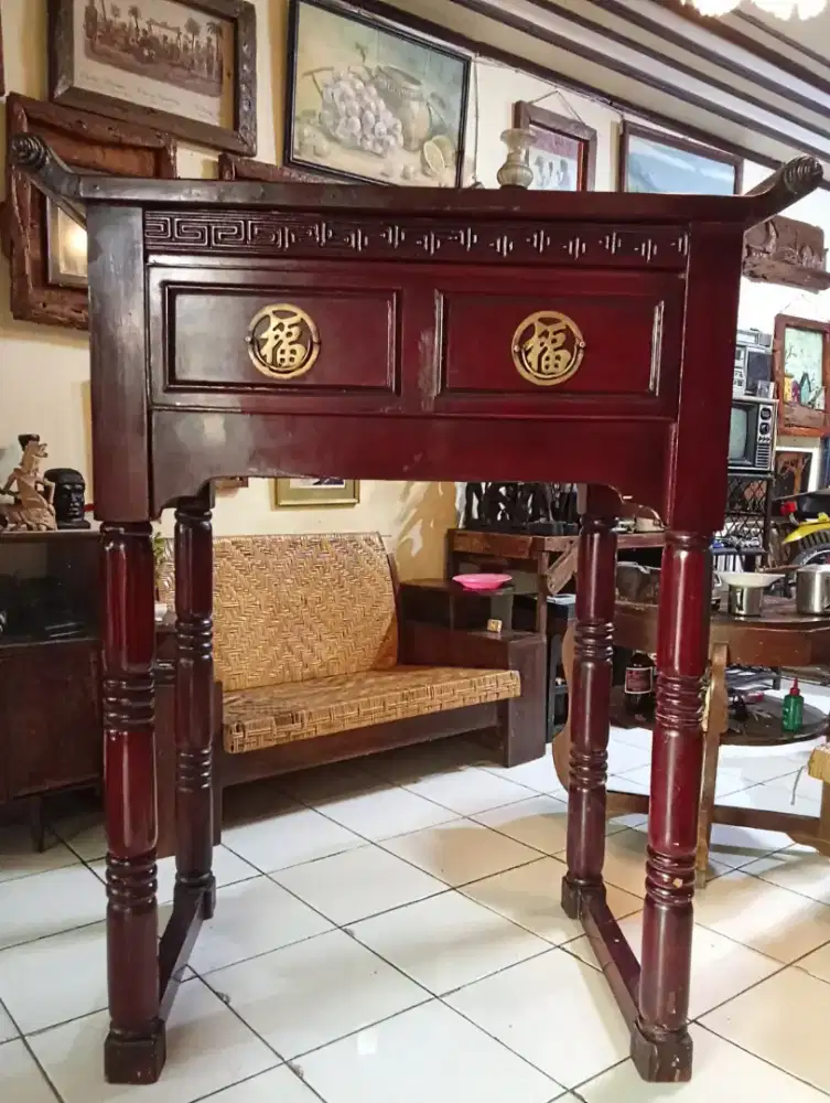 Altar Sembahyang Kuno Bahan Kayu tua Original