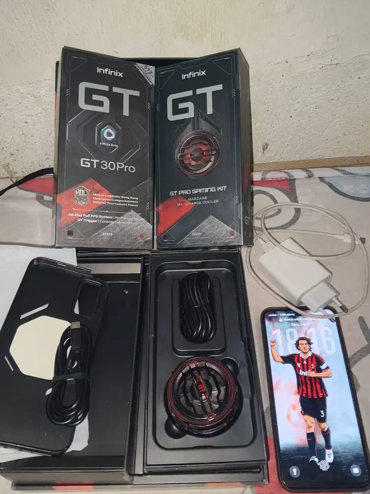 Infinix GT 30 pro ram12+12(512Gb) Hitam Gaming Rp4.500.000