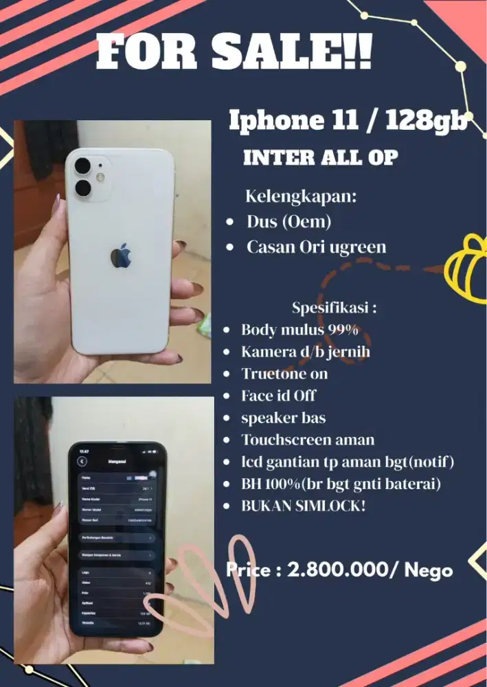 Jual iphone 11 second