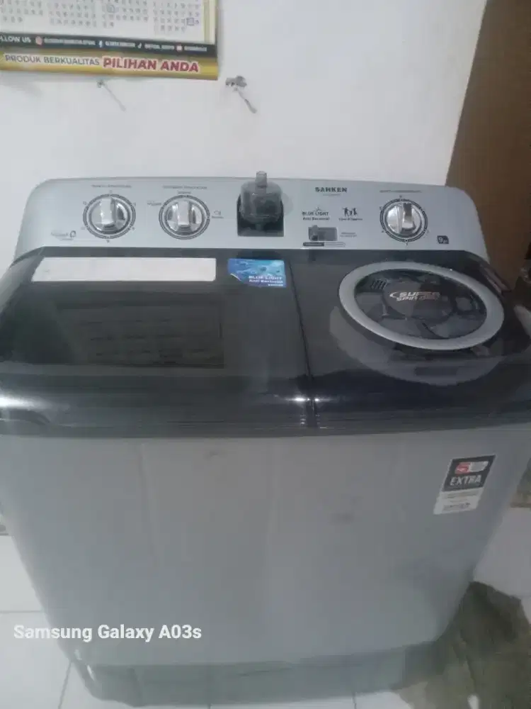 Mesin cuci 2 tabung sanken
