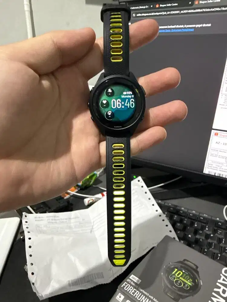 Jam tangan garmin forerunner 265s black