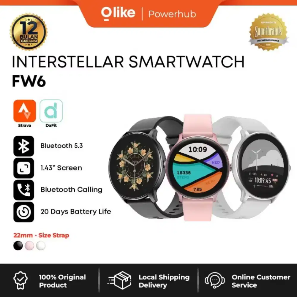 Smartwatch Olike FW6