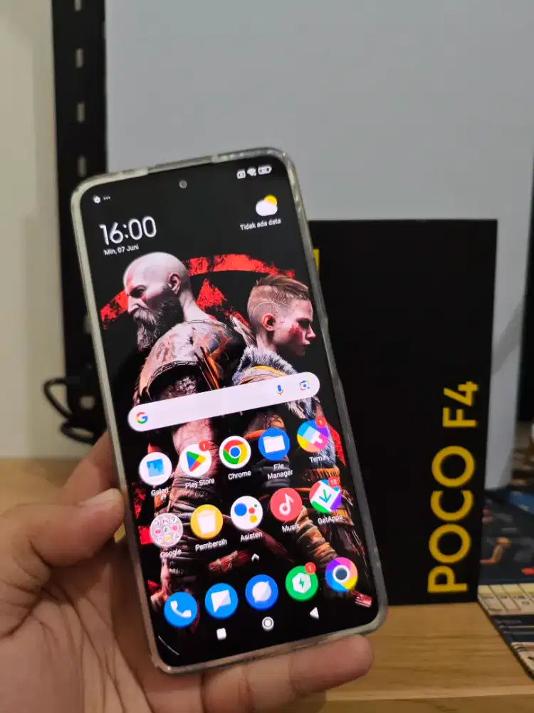 Poco f4  8+4/256 GB lengkap