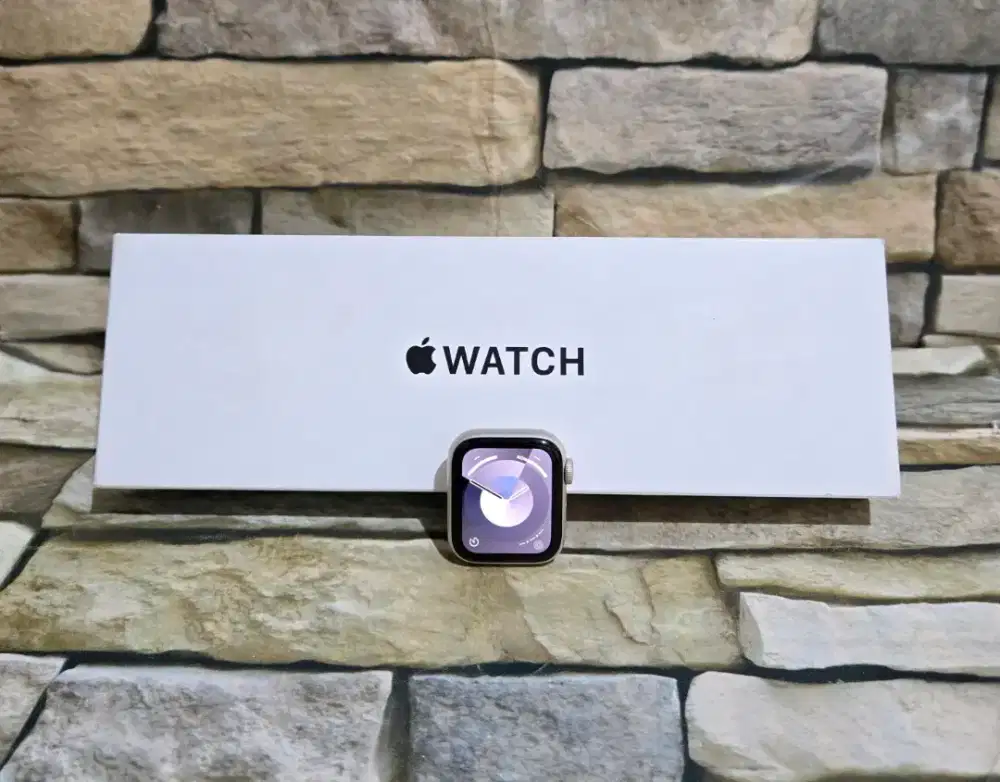 Apple Watch Se Gen 2 40mm BH 100% Starlight Fullset Segel Normal