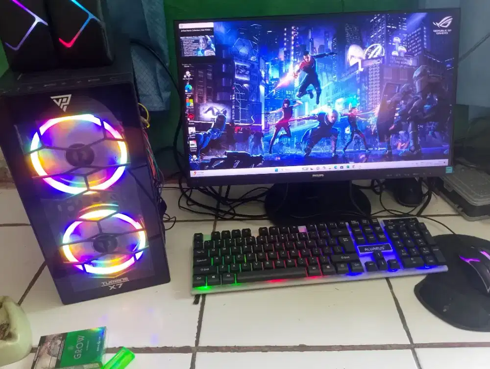 PC fullset cocok game editing livestreaming