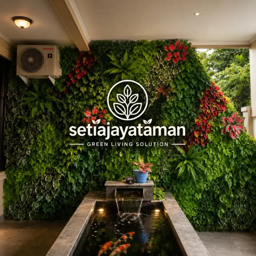 Vertical Garden Artificial Custom Desain Sesuai Request