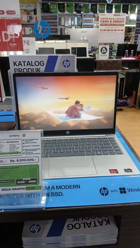 HP 14 EM0320AU / EM0321AU Ryzen 3 7320U 8GB SSD 512GB 14′′ FHD W11+OHS