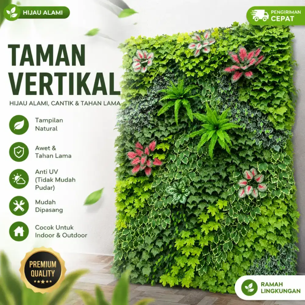 Vertical Garden Sintetis Premium untuk Indoor & Outdoor