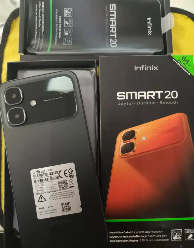 Infinix Smart 20 ram 4/64 mulus dan masih garansi panjang