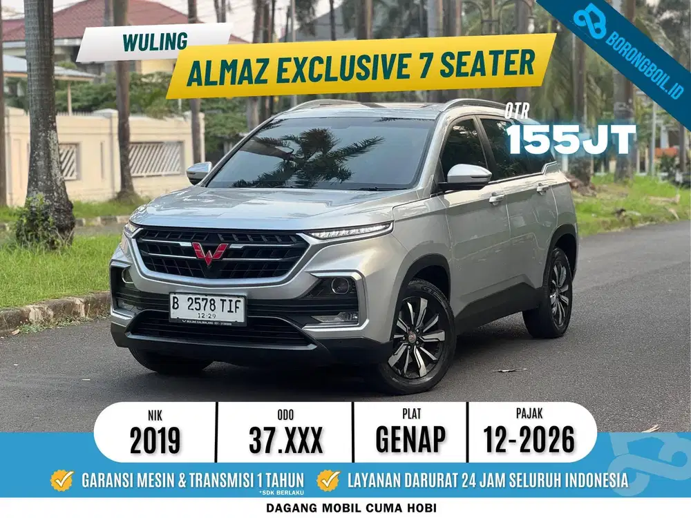 KM30rb WULING ALMAZ TURBO 2.5 EXCLUSIVE AT 2019 ABU FULLSET LIKE NEW