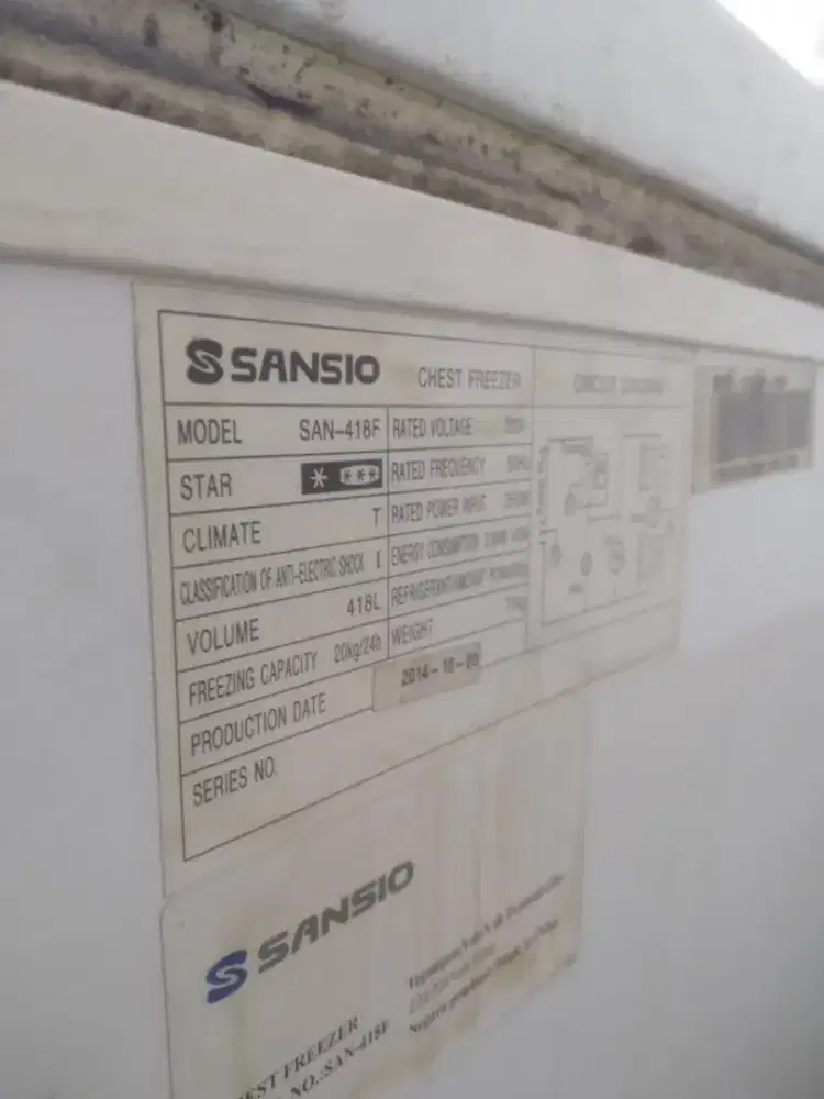 Frezer sansio jumbo