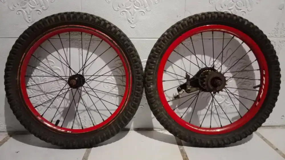 Wheelset Rims Velg Sepeda ukuran 18 Inch