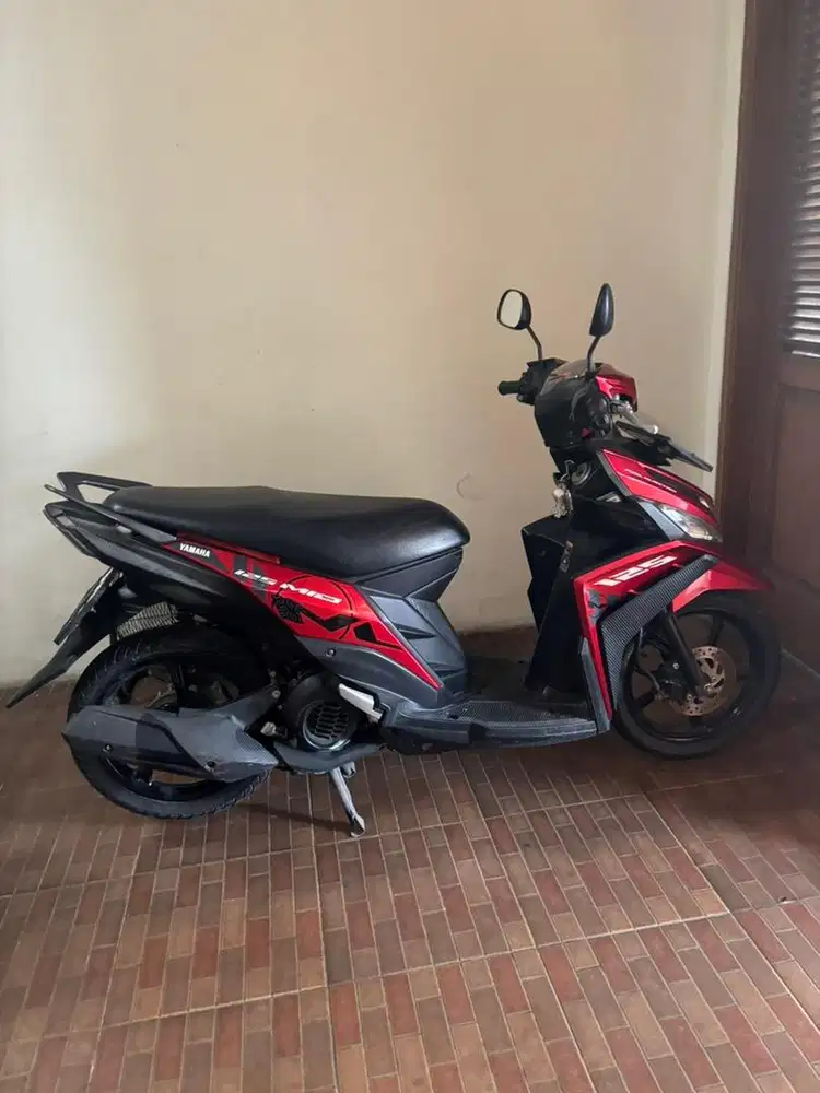 Mio M3 125cc th 2015 warna Merah, KM rendah, ISTIMEWA