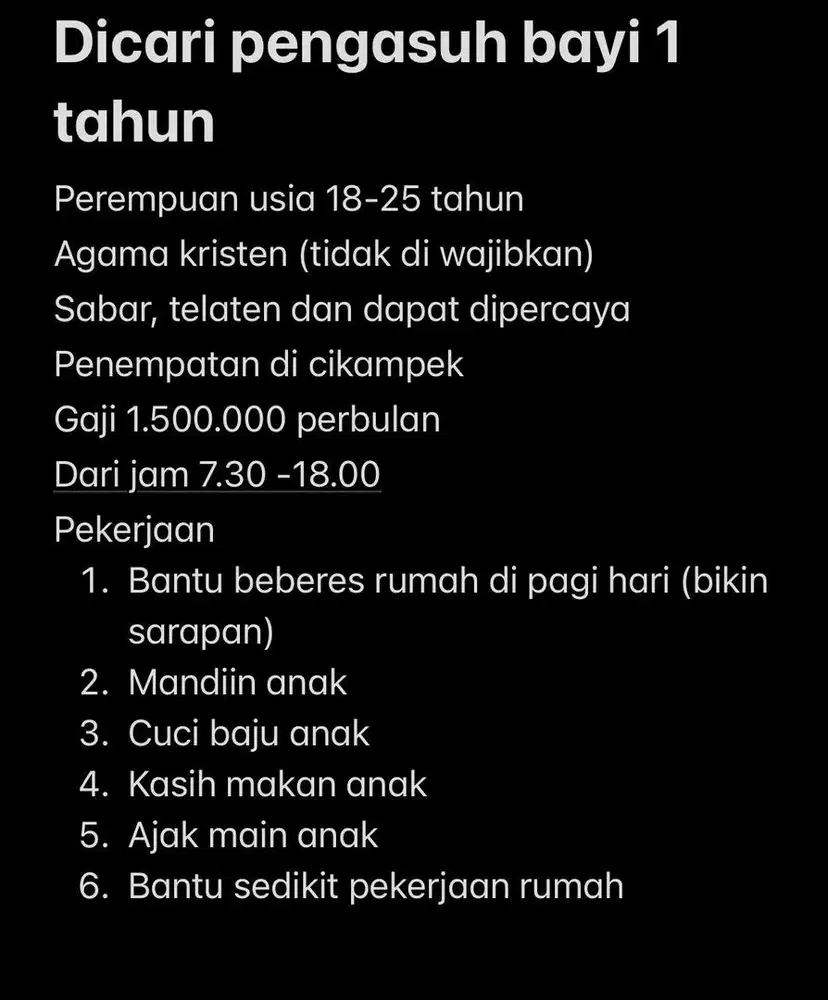 Pengasuh dan ART
