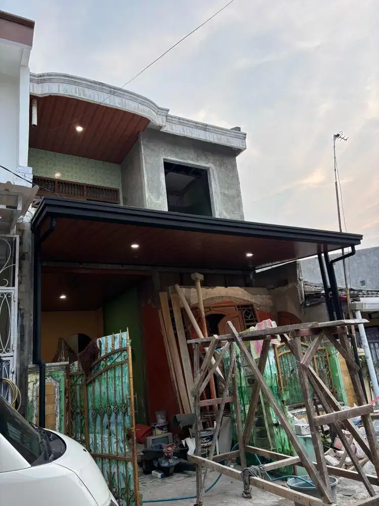Pemasangan kanopi minimalis