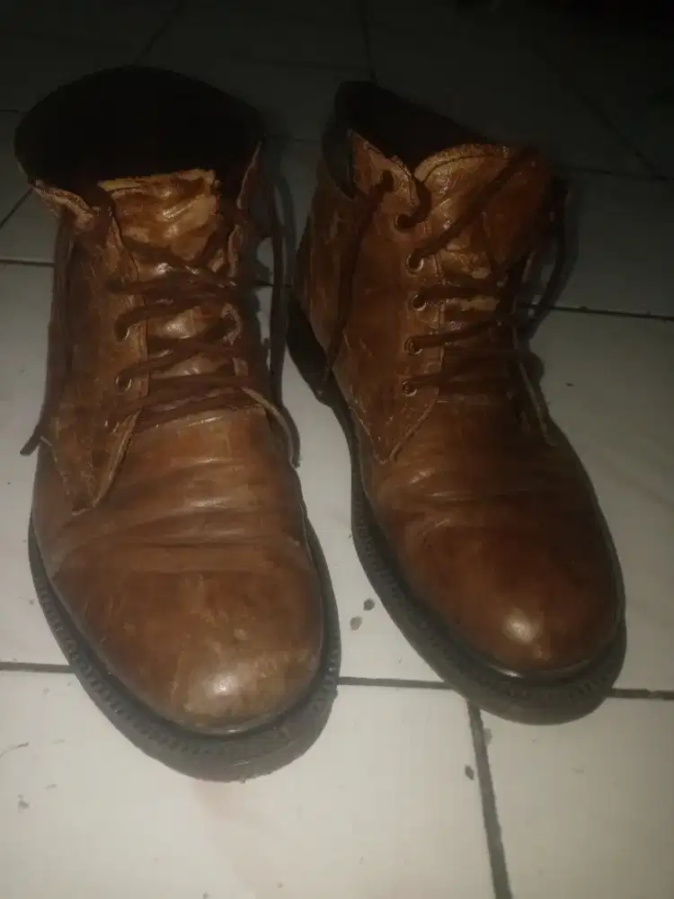 Sepatu Boots kulit Origional
