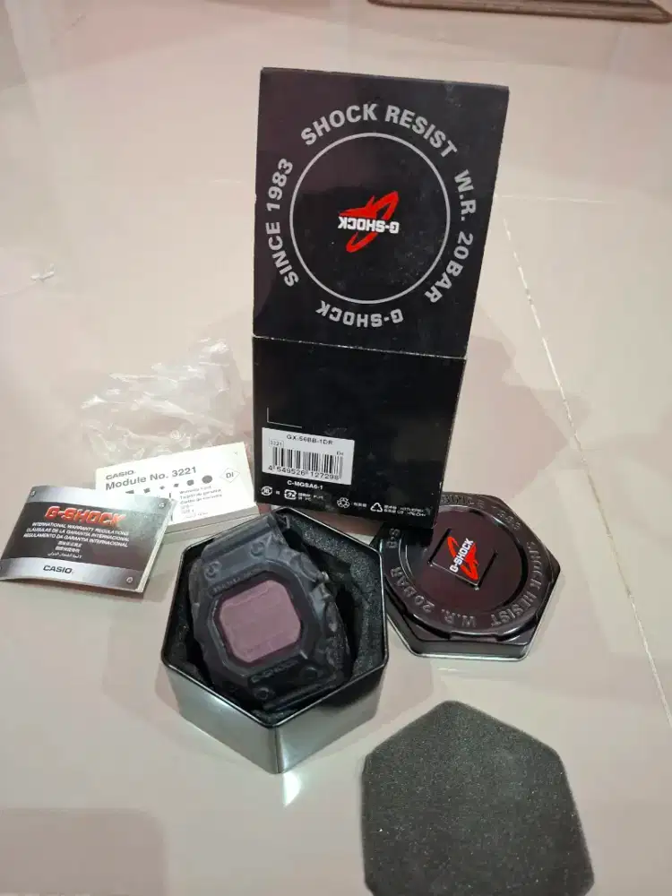 Full box jam tangan G-shock GX-56BB-1DR