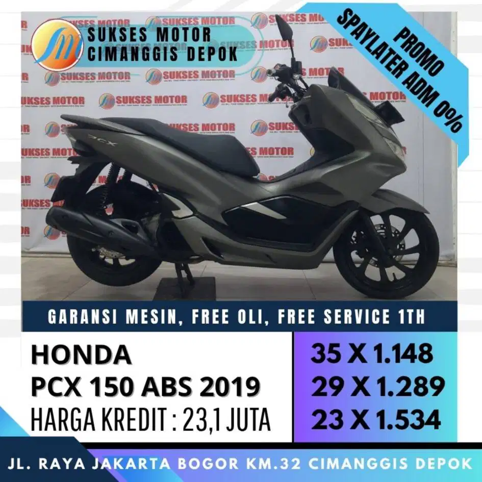 PCX 150 ABS 2019 TERMURAH CASH KREDIT KARTU KREDIT [FREE SERVICE 1 TH]