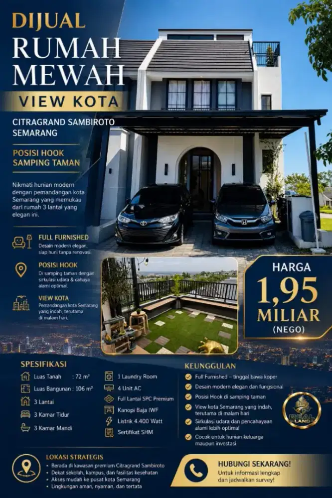 CITRAGRAND SEMARANG RUMAH MEWAH TERBAIK SIAP HUNI