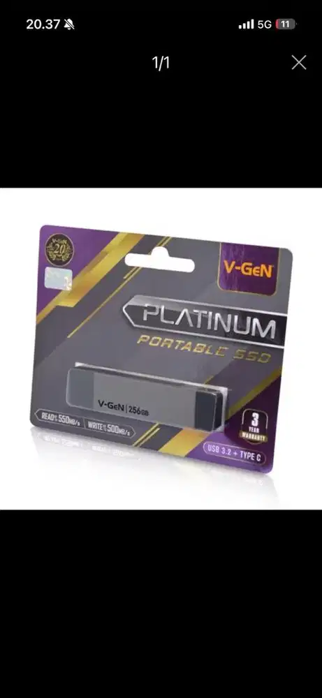 V-Gen SSD Portable Platinum 512GB