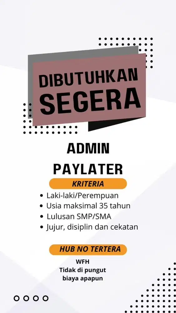 FREELANCE WFH PAYLATER
