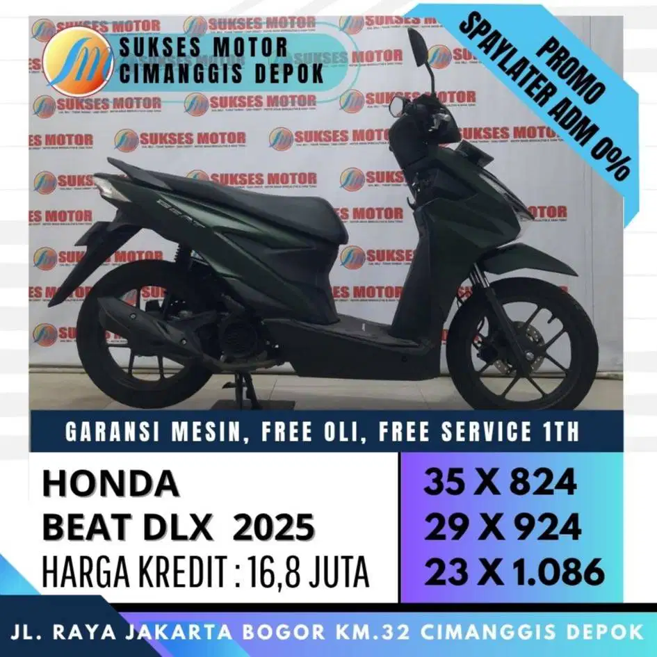 NEW BEAT DELUXE ISS 2025 IJO ARMY UNIT MULUS SIAP PAKAI FREESERVIS 1TH