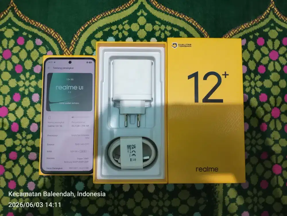 Realme 12+ 5G 8+8/256GB Fullset