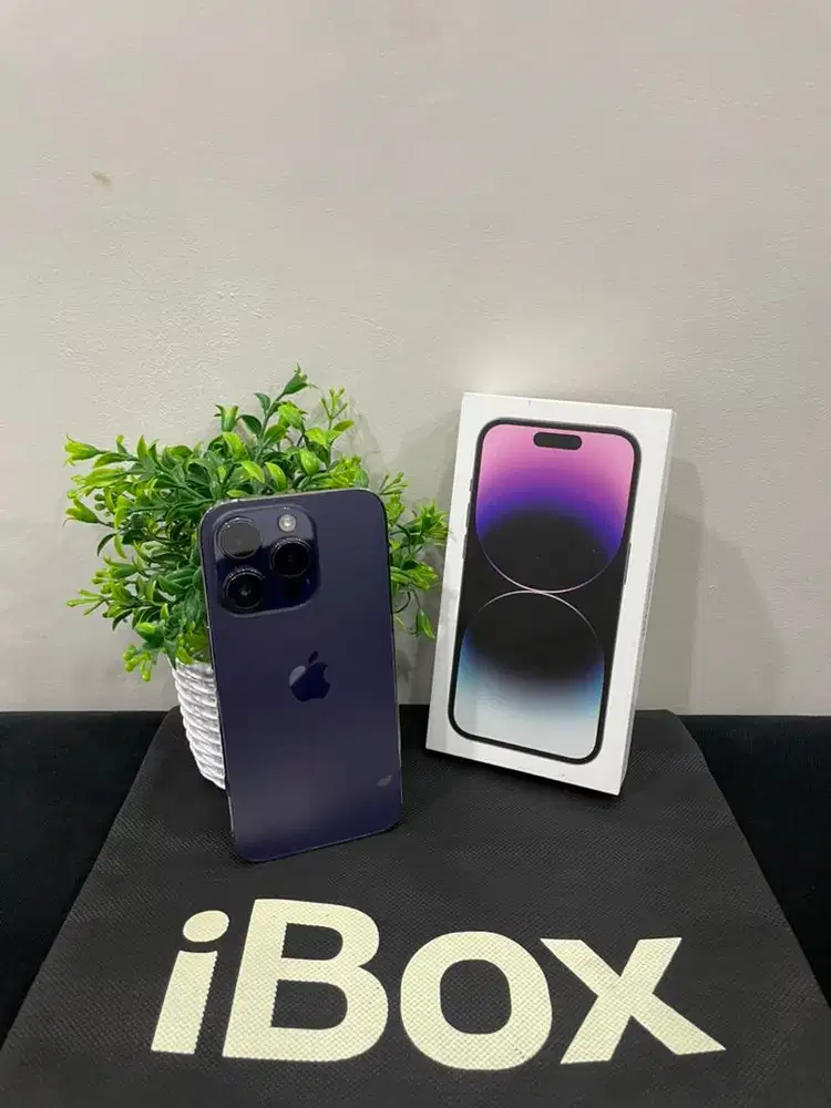 IPhone 14 Pro 128GB iBox Purple mulus Fullset Ori BH 87% 3Utool 98