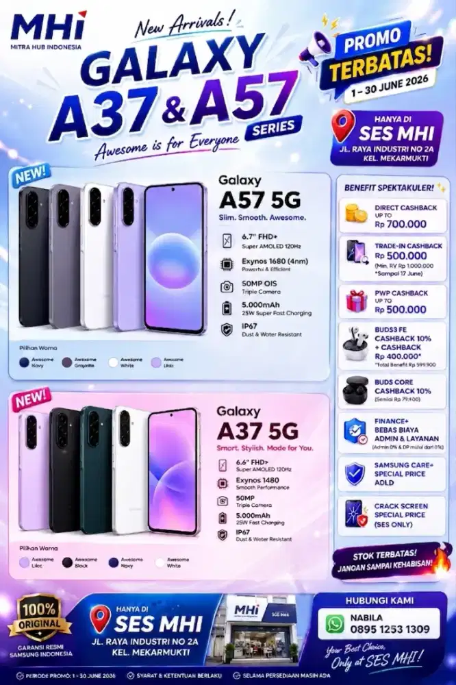 Samsung Galaxy A37, A57, S26, zfold7