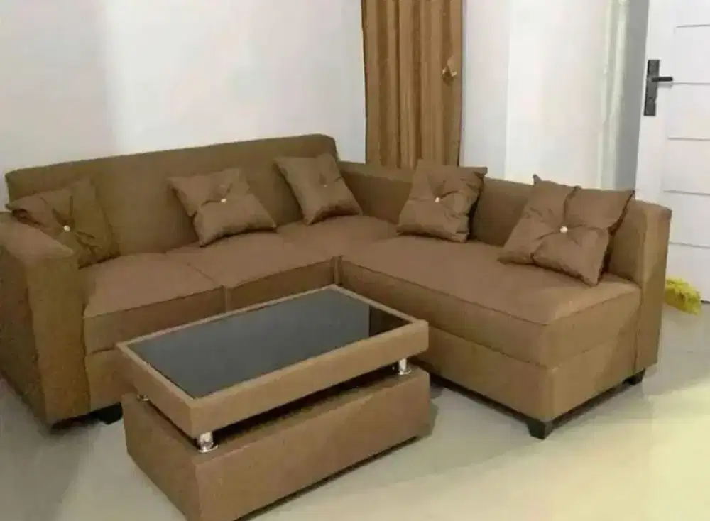 Sofa L sudut minimalis
