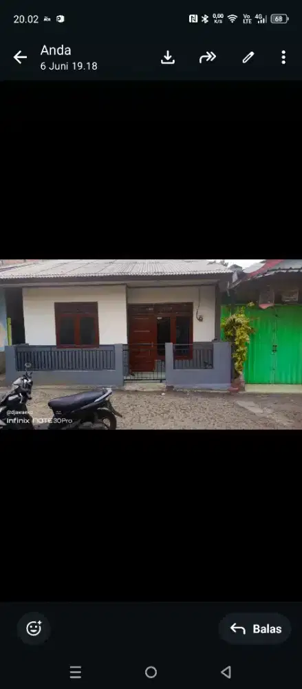 Di jual rumah siap huni