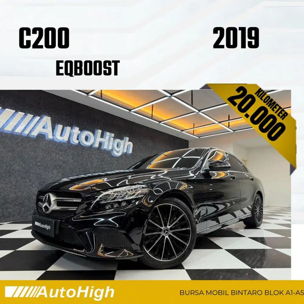 DP10% [Km20.000] C200 EQ Boost 2019 Black Reg 2020 #AUTOHIGH