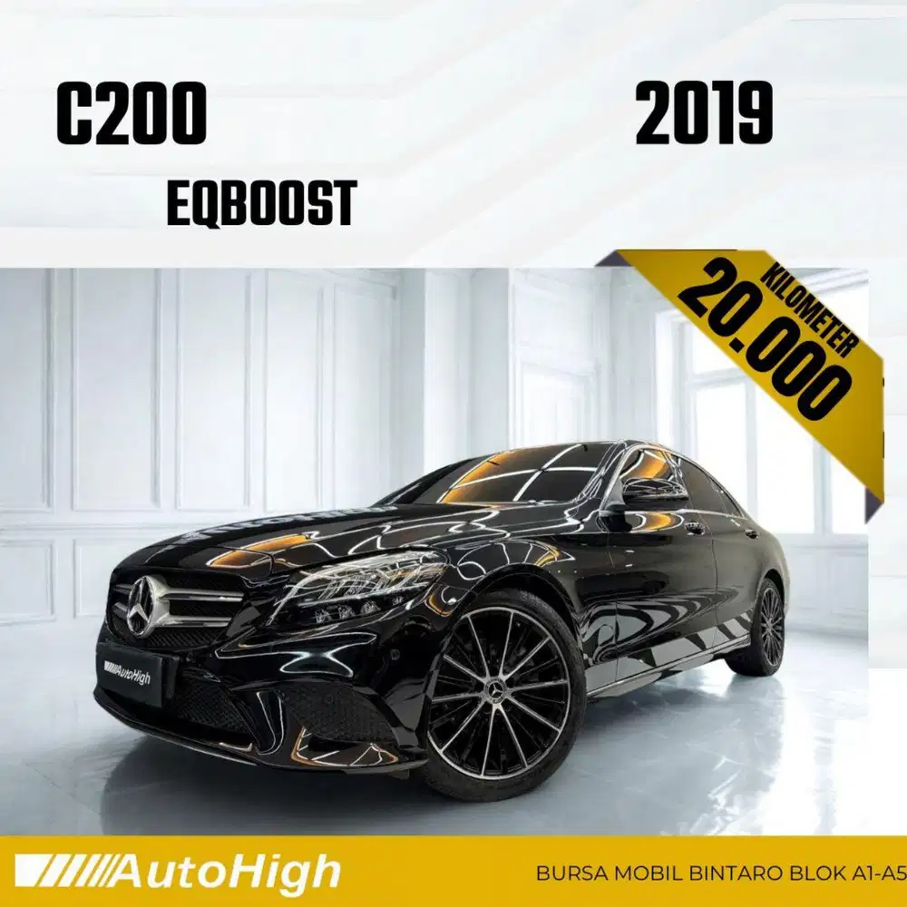 DP10% [Km20.000] C200 EQ Boost 2019 Black Reg 2020 #AUTOHIGH