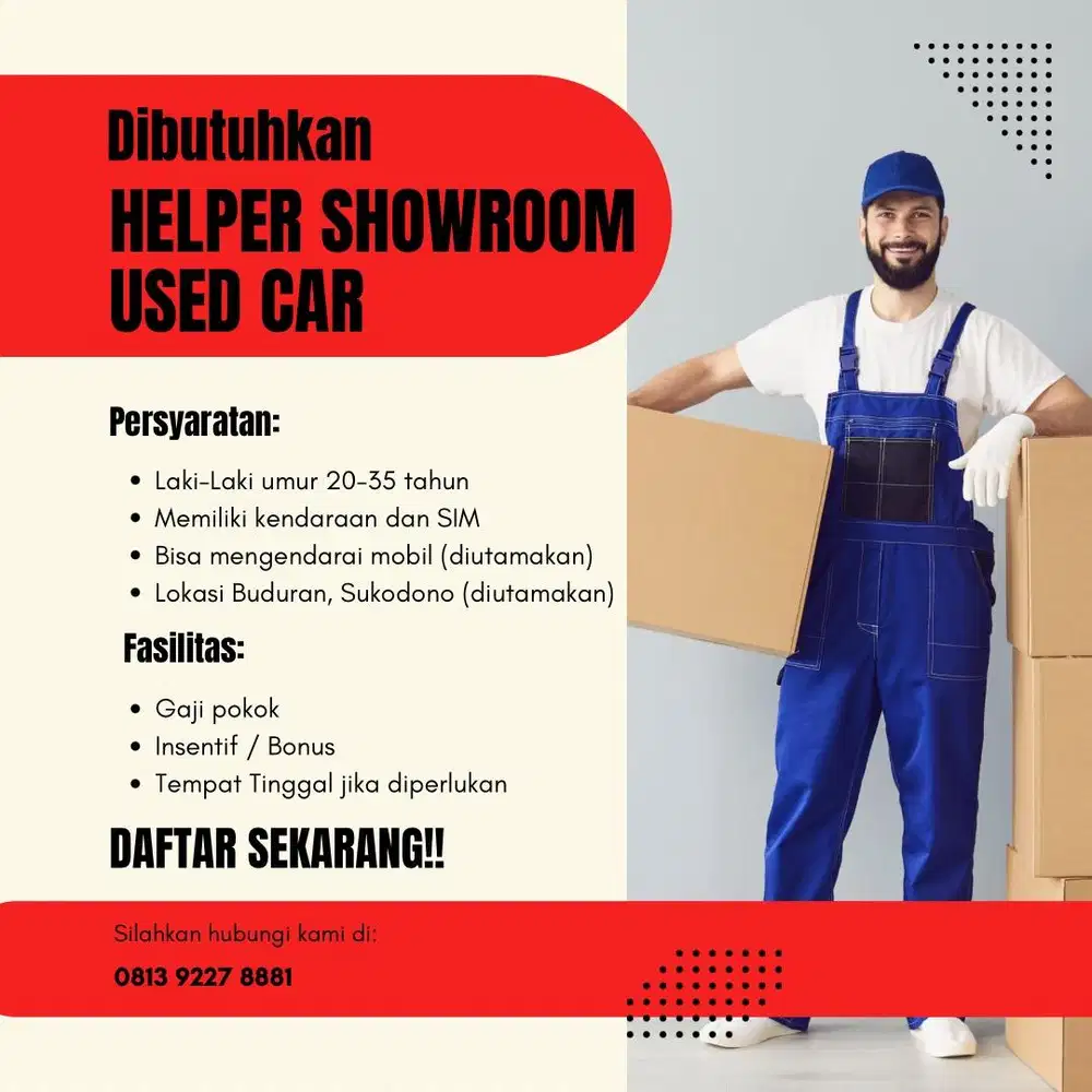 Lowongan Kerja Helper