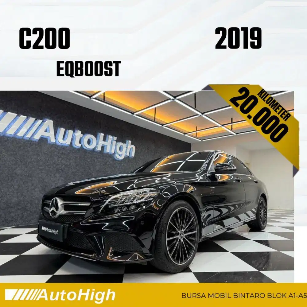 DP10% [Km20.000] C200 EQ Boost 2019 Black Reg 2018 #AUTOHIGH