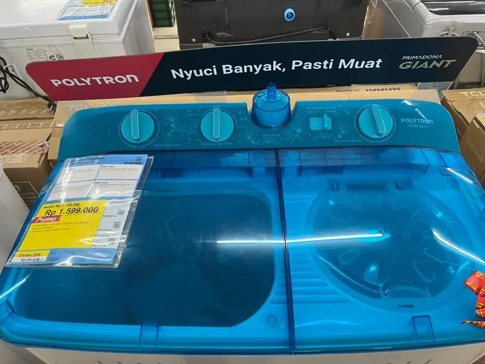 MESIN CUCI POLYTRON 8KG CICILAN ERABLUE CEGER RAYA