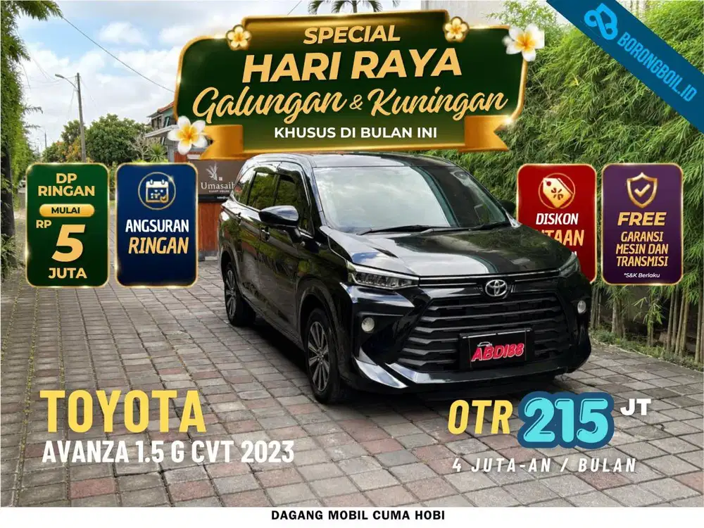 TOYOTA AVANZA 1.5 G CVT 2023 ASLI BALI
