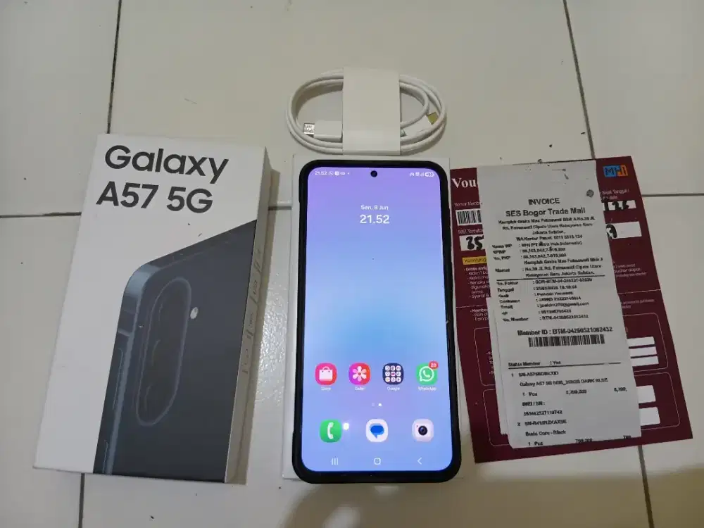 Samsung A57 8/256 fullset garansi on